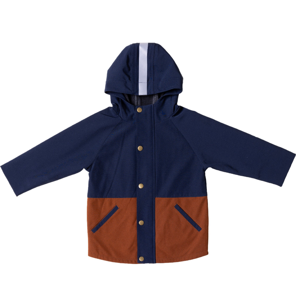 The Jamie Jacket Midnight + Chestnut