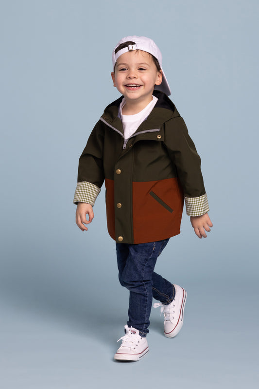 The Jamie Jacket Olive + Chestnut