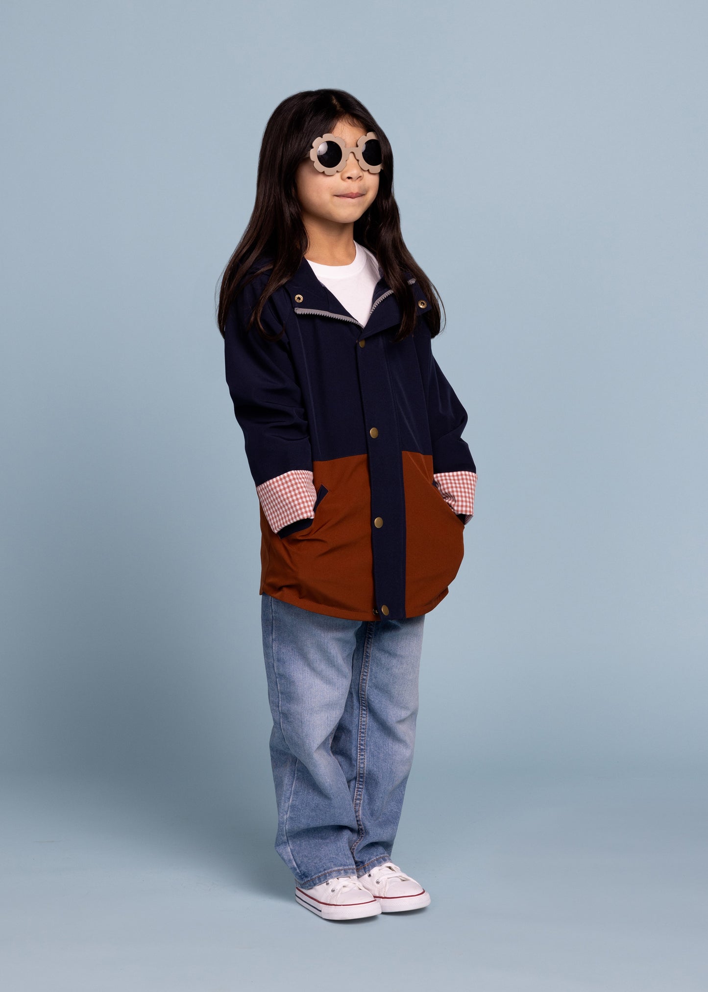 The Jamie Jacket Midnight + Chestnut