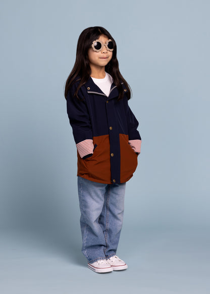 The Jamie Jacket Midnight + Chestnut